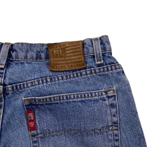 Vintage Y2K 90s Polo Ralph Lauren Saturday Jean Light Wash Sz 34x30 100% Cotton - Picture 11 of 16